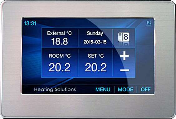 Termostato a riscaldamento elettrico a pavimento
              Touchscreen a colori digitali