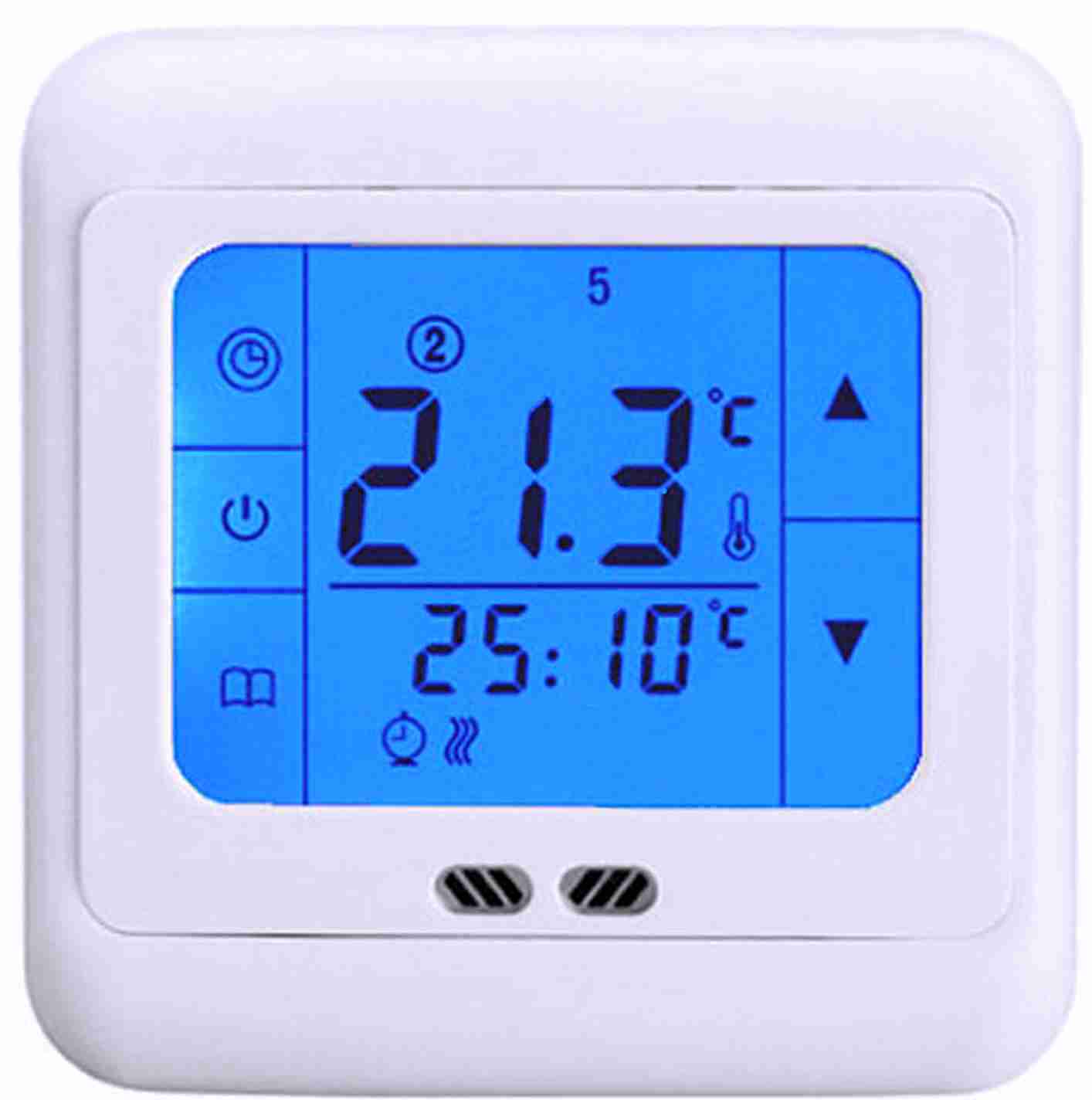 Fußbodenheizung Thermostat Raum Wochenprogramm Heizung Warm Temperaturregler  Automatische Steuerung Großes LCD Display Mit Hintergrundbeleuchtung Von  43,69 €