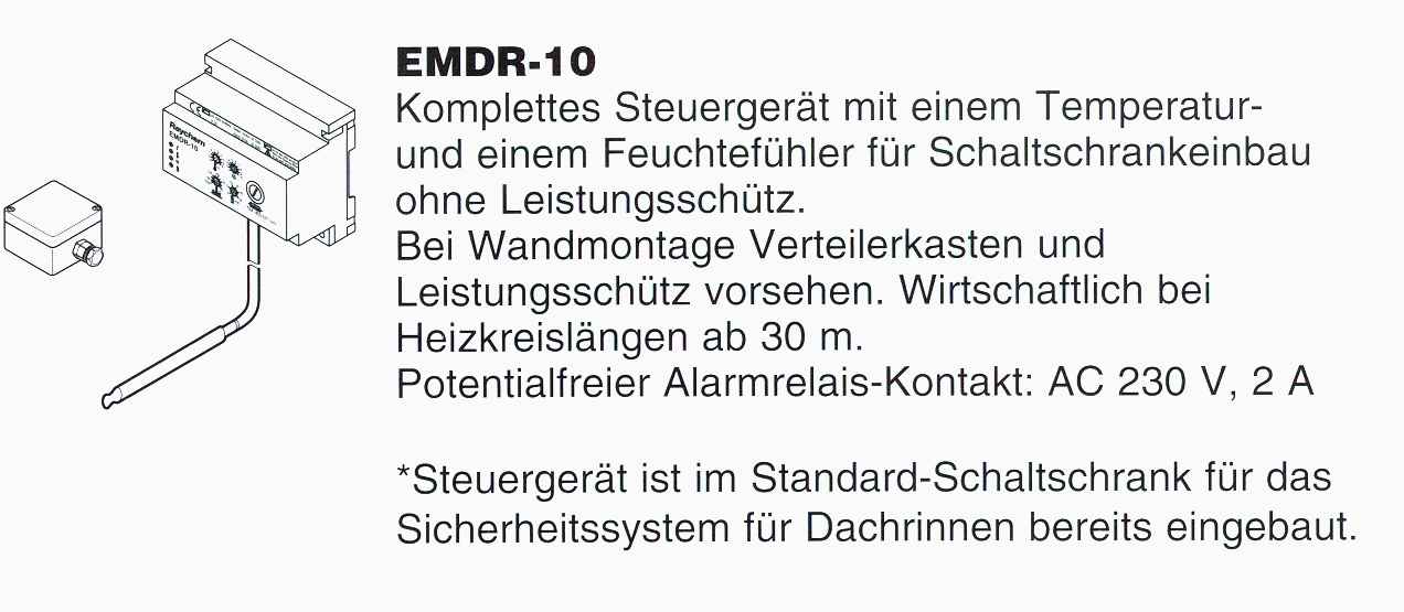 EMDR-10
          Dachrinnen-Regler von Raychem Heizkabel